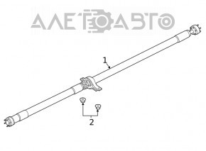 Карданный вал кардан Ford Escape MK4 20- 1.5T, 2.0T