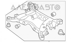 Подрамник задний Ford Escape MK4 20- FWD