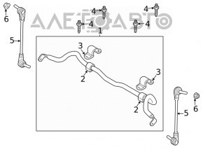 Stabilizatorul frontal Ford Escape MK4 20-