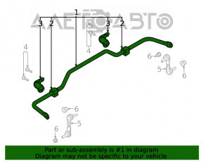 Stabilizator spate Ford Escape MK4 20- 1.5T, 2.0T, hibrid, fără cleme