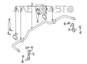 Stabilizator spate Ford Escape MK4 20- 1.5T, 2.0T, hibrid, fără cleme