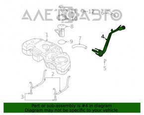 Gura de umplere a rezervorului de combustibil Ford Escape MK4 20-22 1.5T, 2.0T