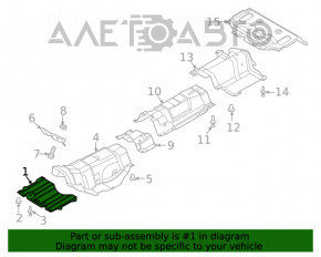 Protecția motorului Ford Escape MK4 20 - metal