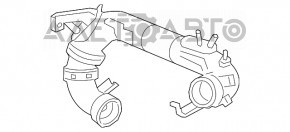 Tubul de aer Ford Escape MK4 20-22 1.5T din plastic