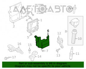 Крышка корпуса блока ECU Ford Escape MK4 20-