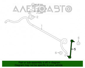 Bară stabilizatoare față dreapta Mitsubishi Outlander 14-21 nouă OEM originală