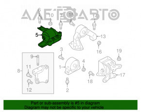 Подушка двигателя правая Mitsubishi Outlander Sport ASX 10- 2.0