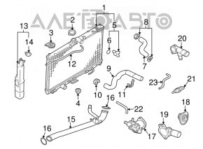 Corpul termostatului Mitsubishi Galant 04-12