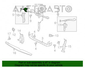 Bara dreapta a televizorului Mitsubishi Galant 04-12.