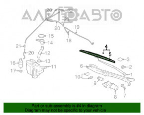 Щетка дворника левая Mitsubishi Galant 04-12