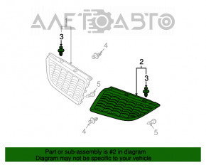 Grila radiatorului stânga Mitsubishi Galant 04-12