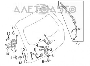 Buton pentru închiderea ușii portbagajului Mitsubishi Outlander 14-21 nou original OEM