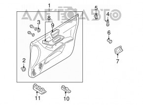 Controlul geamului electric din față, stânga, pentru Mitsubishi Galant 04-12 cu capac