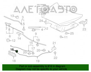 Кронштейн защелка палки опоры капота Mitsubishi Outlander 14-21 новый OEM оригинал