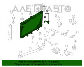 Radiator de răcire apă Mitsubishi Galant 04-12