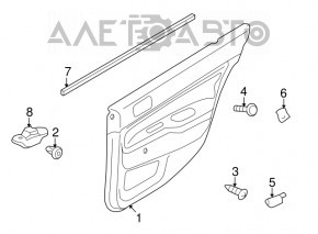 Controlul geamului electric din spate dreapta Mitsubishi Outlander Sport ASX 10-