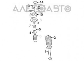 Arc spate stânga Mitsubishi Galant 04-12