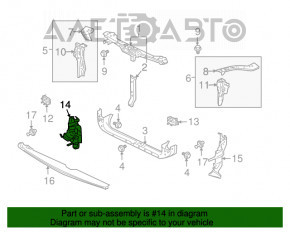 Grila radiatorului dreapta Mitsubishi Galant 04-12