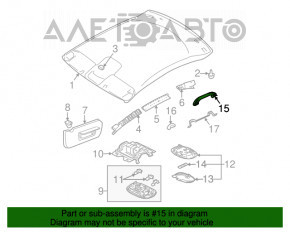 Ручка потолка левая Mitsubishi Galant 04-12 царапины