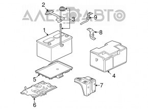 Suport baterie MITSUBISHI GALANT 04-12