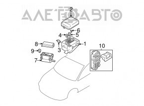 Capacul cutiei de siguranțe sub capotă Mitsubishi Galant 9 04-12