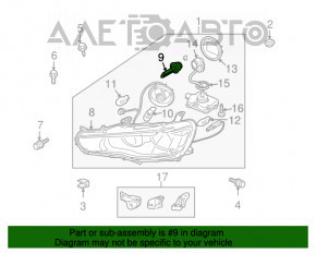 Lampa de xenon Mitsubishi Outlander Sport ASX 10-