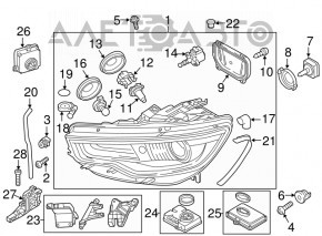 Лампа ксенон Audi A3 8V 15-17 xenon hid