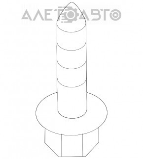 Șuruburile de fixare a suportului de suspensie frontală, 4 bucăți, VW Jetta 19- 95mm.