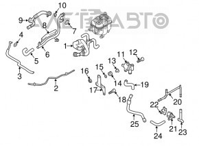 Piulița arborelui cotit VW Passat b7 12-15 SUA 2.0 TDI M8X20 set de 4 bucăți