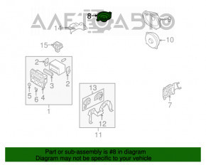 Difuzorul din torpedoul central al Mazda 6 13-21 Bose.