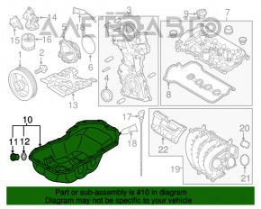 Поддон масляный Mazda 3 14-18 BM