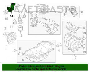 Regulatorul de presiune a uleiului Mazda CX-5 17- 2.5 cu senzor.