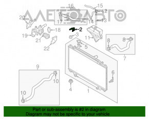 Кронштейн радиатора верхний левый Mazda 3 14-18 BM новый OEM оригинал