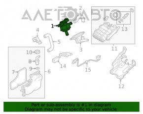 Supapa de ventilare a rezervorului de combustibil Mazda CX-9 16-