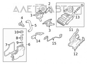 Supapa de ventilare a rezervorului de combustibil Mazda CX-9 16-