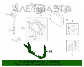 Suportul blocului ECU Mazda CX-5 17- inferior