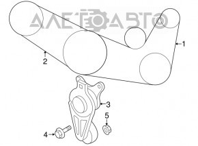 Roleta tensorului curelei de transmisie Mazda 6 13-21 2.5 nou aftermarket TENACITY