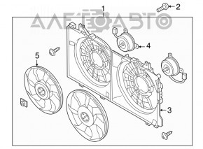 Carcasa radiator difuzor nu Mazda 3 14-18 BM 2.0 2.5 nou original OEM