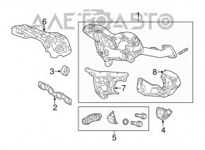 Protecția colectorului de eșapament pentru Mazda 3 14-18 BM