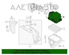 Corpul filtrului de aer Mazda CX-5 17- capacul superior nou OEM original