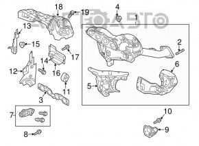 Colectorul de evacuare cu catalizator pentru Mazda CX-5 16 FWD 2.5