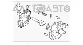 Масляный насос ДВС Mazda CX-9 16- 2.5T