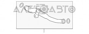 Furtunul de răcire a metalului Mazda CX-5 17- 2,5