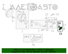 Conectorul sistemului de răcire Mazda CX-5 17-