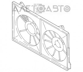 Carcasa radiatorului difuzor nu Mazda CX-5 17- nou original OEM