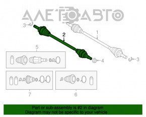 Ax cu semiasa spate stanga Mazda CX-5 17-