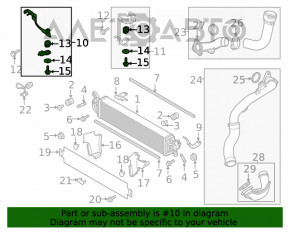 Suportul intercoolerului dreapta Mazda CX-9 16-