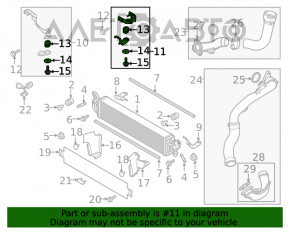 Suportul intercoolerului stânga Mazda CX-9 16- nou original