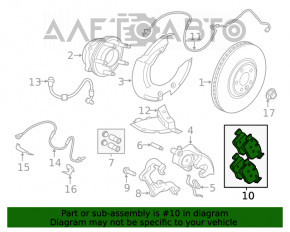 Plăcuțe de frână față 4 bucăți set Jaguar F-Pace X761 17-