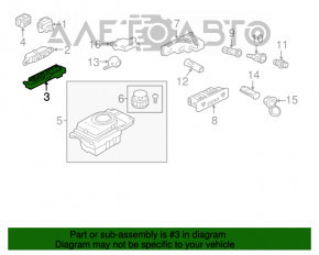 Блок кнопок центральной консоли Jaguar F-Pace X761 17-20 под stop-go